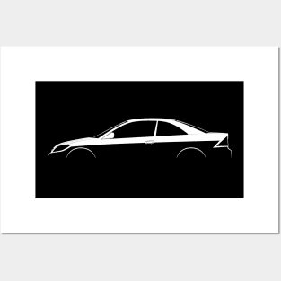 Honda Civic Coupe (EM) Silhouette Posters and Art